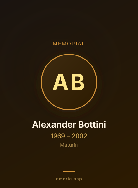 Memorial portrait of Alexander Bottini