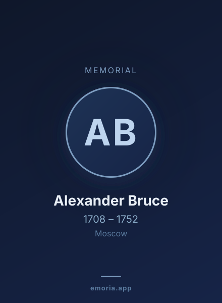 Memorial portrait of Alexander Bruce