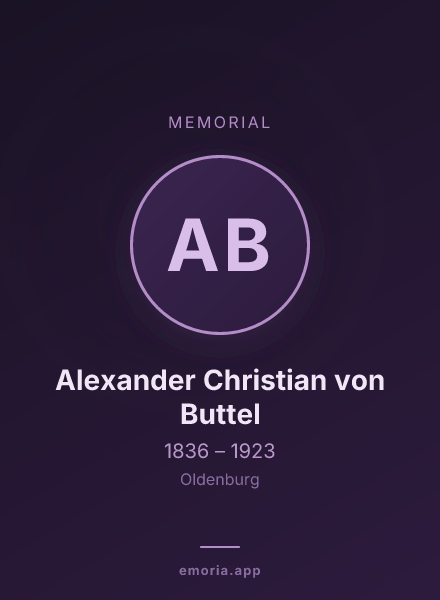 Memorial portrait of Alexander Christian von Buttel
