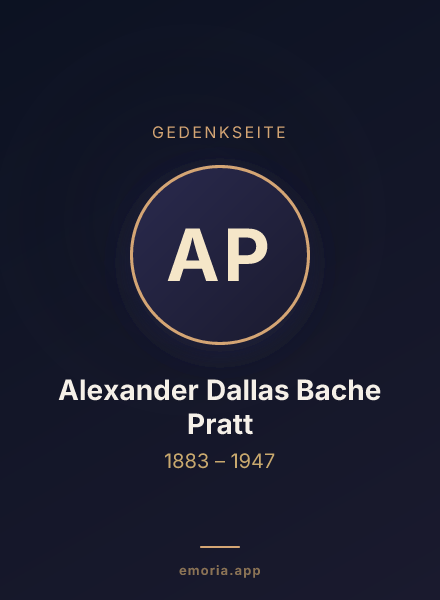 Gedenkportrait von Alexander Dallas Bache Pratt