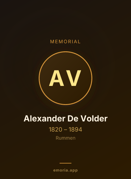 Memorial portrait of Alexander De Volder