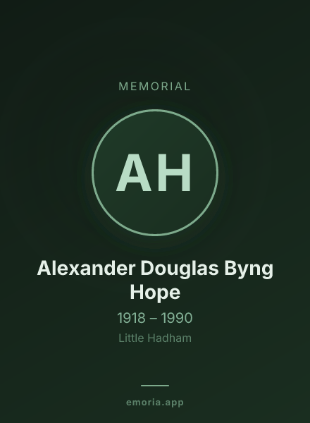Memorial portrait of Alexander Douglas Byng Hope