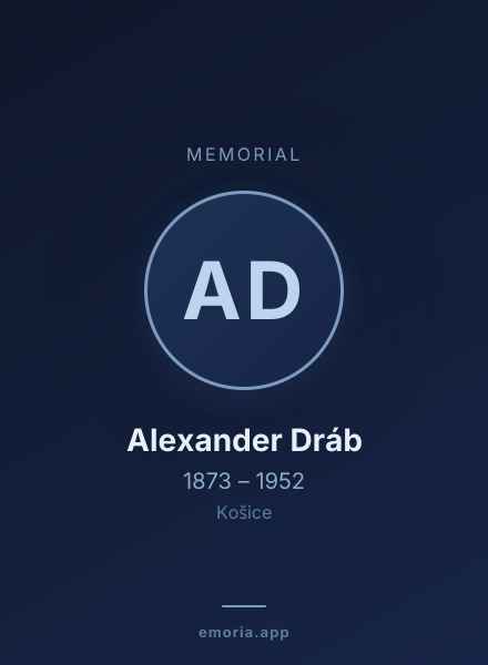 Memorial portrait of Alexander Dráb
