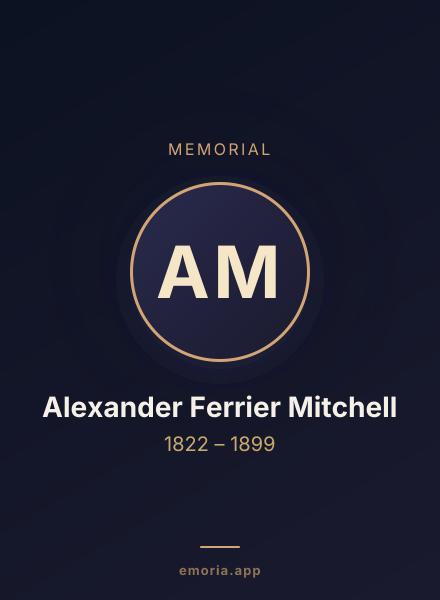 Memorial portrait of Alexander Ferrier Mitchell
