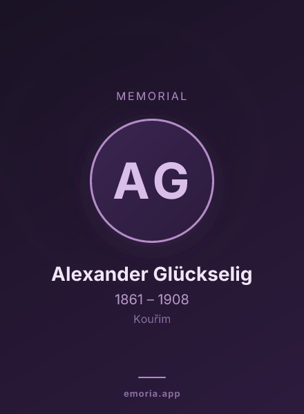 Memorial portrait of Alexander Glückselig