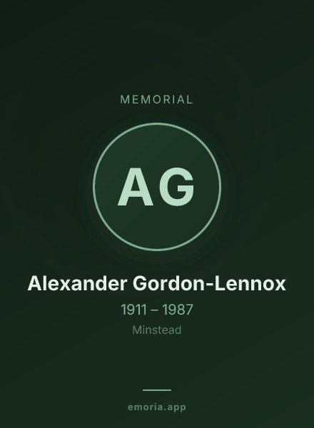 Memorial portrait of Alexander Gordon-Lennox
