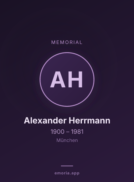 Memorial portrait of Alexander Herrmann