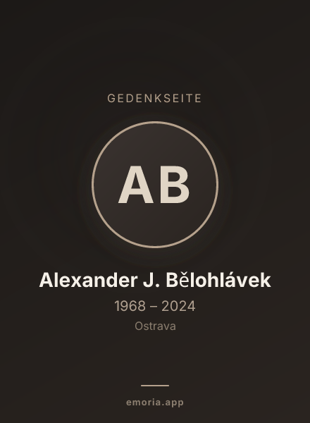 Gedenkportrait von Alexander J. Bělohlávek