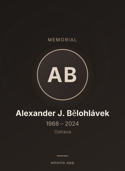 Memorial portrait of Alexander J. Bělohlávek