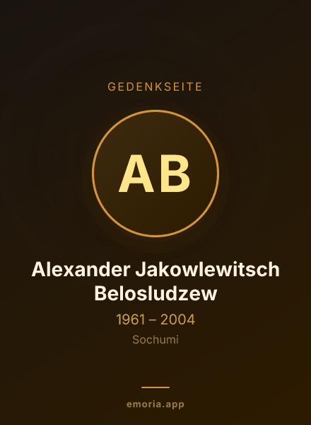 Gedenkportrait von Alexander Jakowlewitsch Belosludzew