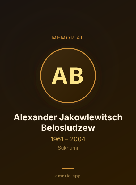 Memorial portrait of Alexander Jakowlewitsch Belosludzew