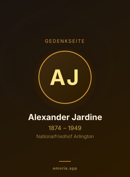 Gedenkportrait von Alexander Jardine