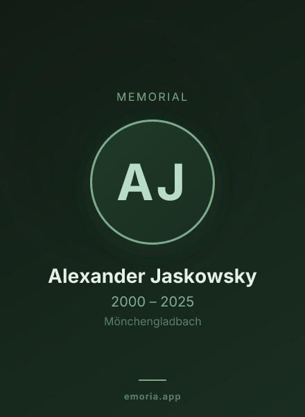 Memorial portrait of Alexander Jaskowsky