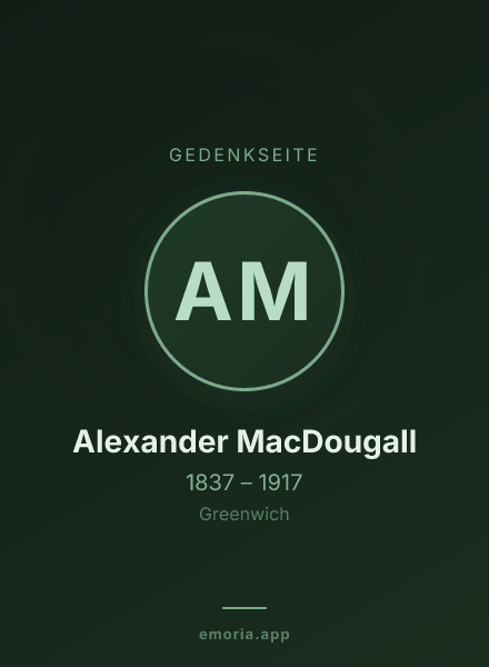 Gedenkportrait von Alexander MacDougall