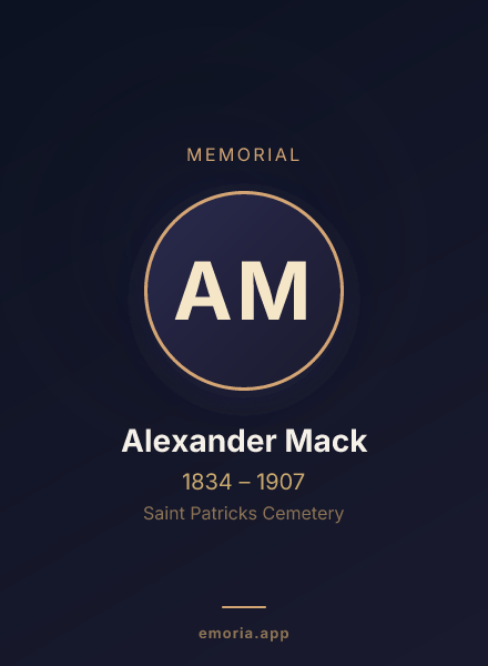 Memorial portrait of Alexander Mack