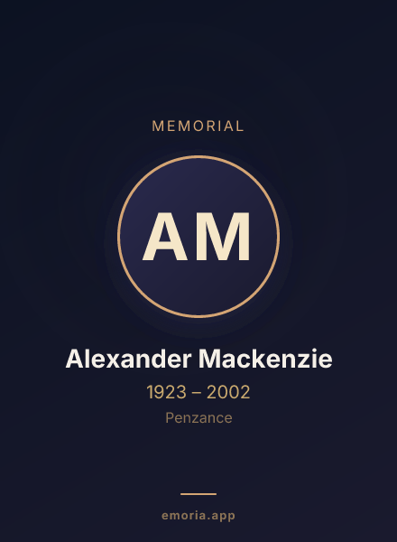 Memorial portrait of Alexander Mackenzie