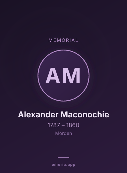 Memorial portrait of Alexander Maconochie