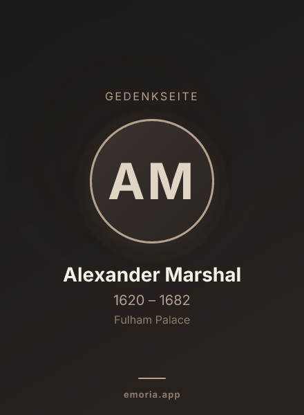 Gedenkportrait von Alexander Marshal