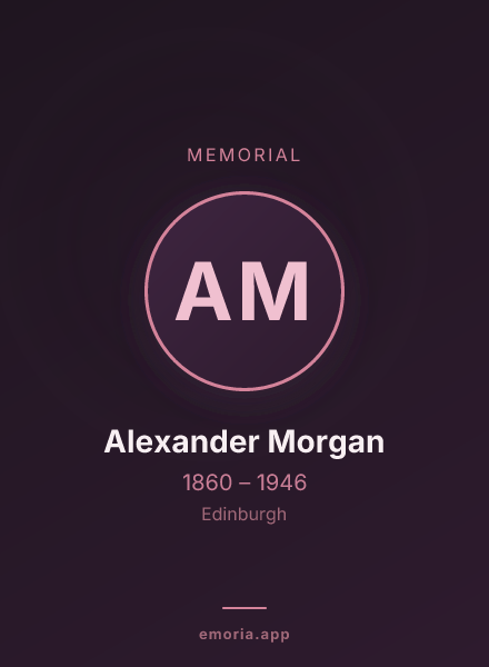 Memorial portrait of Alexander Morgan