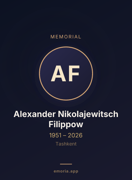 Memorial portrait of Alexander Nikolajewitsch Filippow