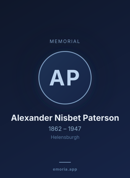 Memorial portrait of Alexander Nisbet Paterson