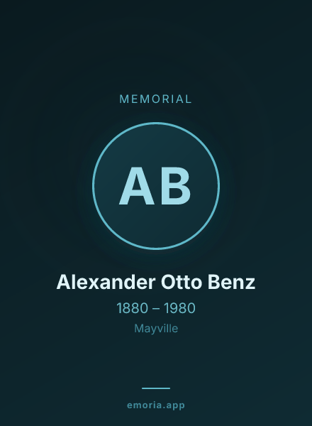 Memorial portrait of Alexander Otto Benz