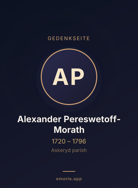 Gedenkportrait von Alexander Pereswetoff-Morath