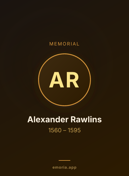 Memorial portrait of Alexander Rawlins
