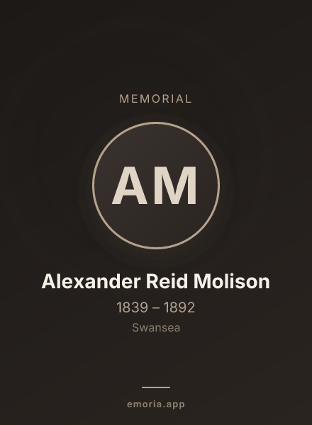 Memorial portrait of Alexander Reid Molison
