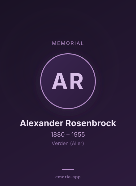 Memorial portrait of Alexander Rosenbrock