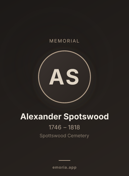 Memorial portrait of Alexander Spotswood