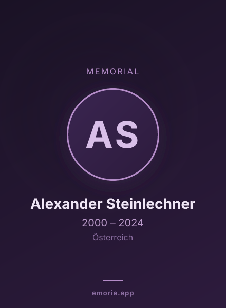 Memorial portrait of Alexander Steinlechner