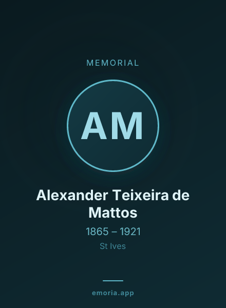 Memorial portrait of Alexander Teixeira de Mattos
