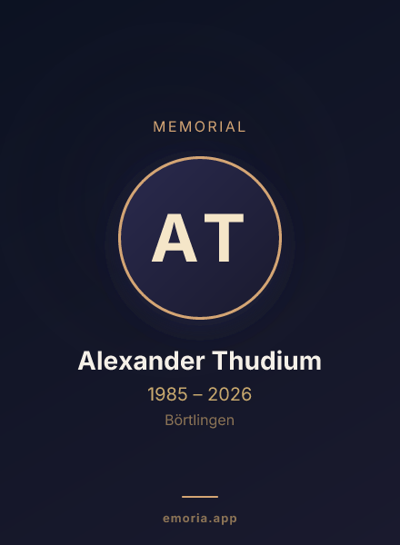 Memorial portrait of Alexander Thudium