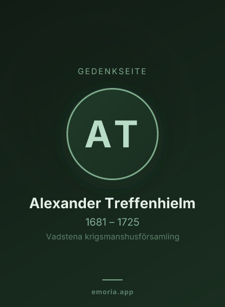 Gedenkportrait von Alexander Treffenhielm