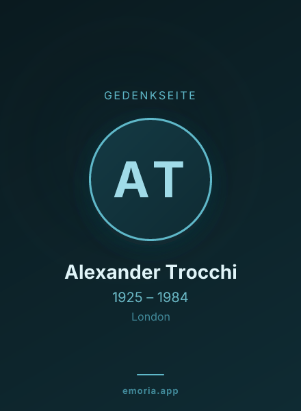Gedenkportrait von Alexander Trocchi