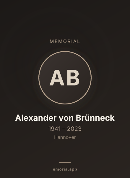 Memorial portrait of Alexander von Brünneck