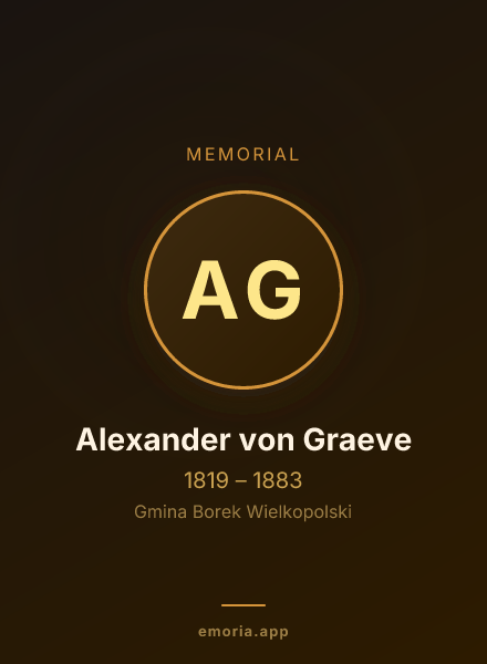 Memorial portrait of Alexander von Graeve
