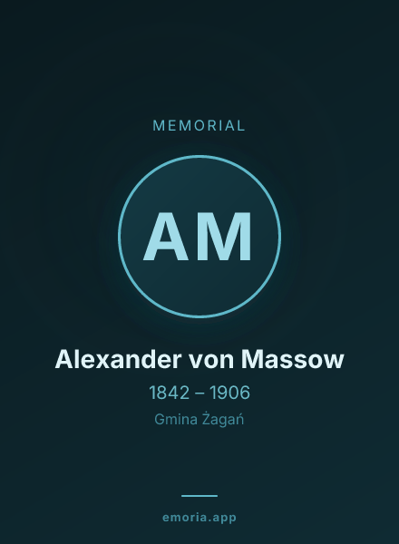 Memorial portrait of Alexander von Massow