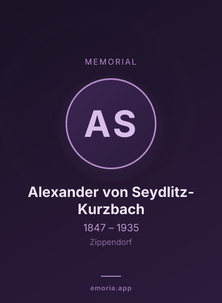 Memorial portrait of Alexander von Seydlitz-Kurzbach