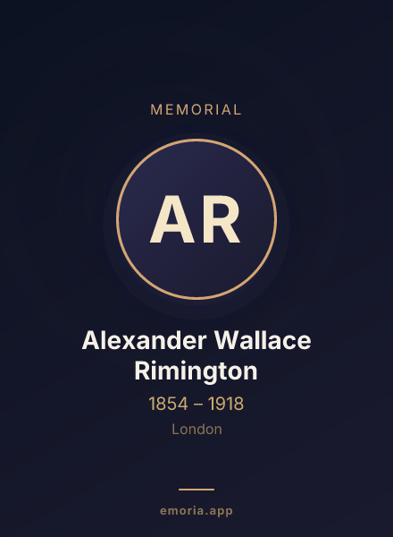 Memorial portrait of Alexander Wallace Rimington