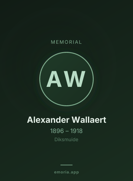 Memorial portrait of Alexander Wallaert
