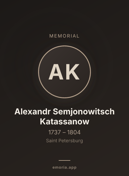 Memorial portrait of Alexandr Semjonowitsch Katassanow
