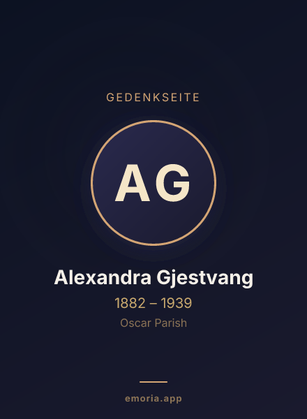 Gedenkportrait von Alexandra Gjestvang