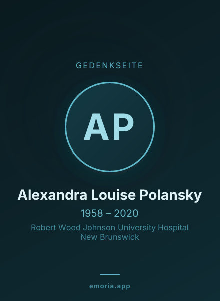 Gedenkportrait von Alexandra Louise Polansky