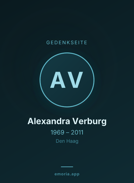 Gedenkportrait von Alexandra Verburg