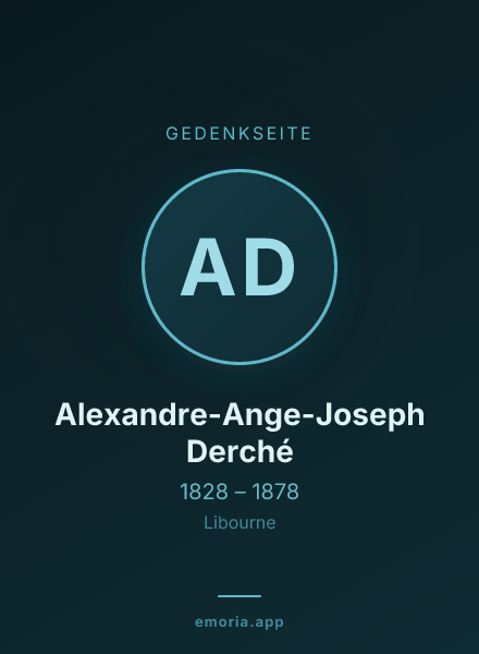 Gedenkportrait von Alexandre-Ange-Joseph Derché