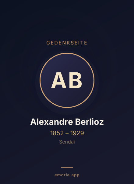 Gedenkportrait von Alexandre Berlioz
