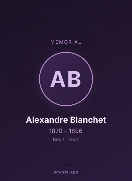 Memorial portrait of Alexandre Blanchet