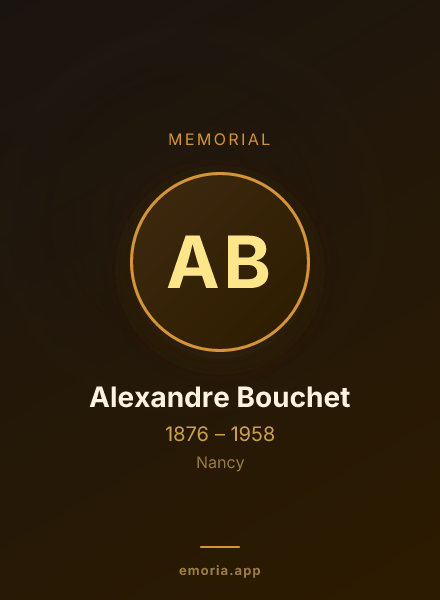 Memorial portrait of Alexandre Bouchet